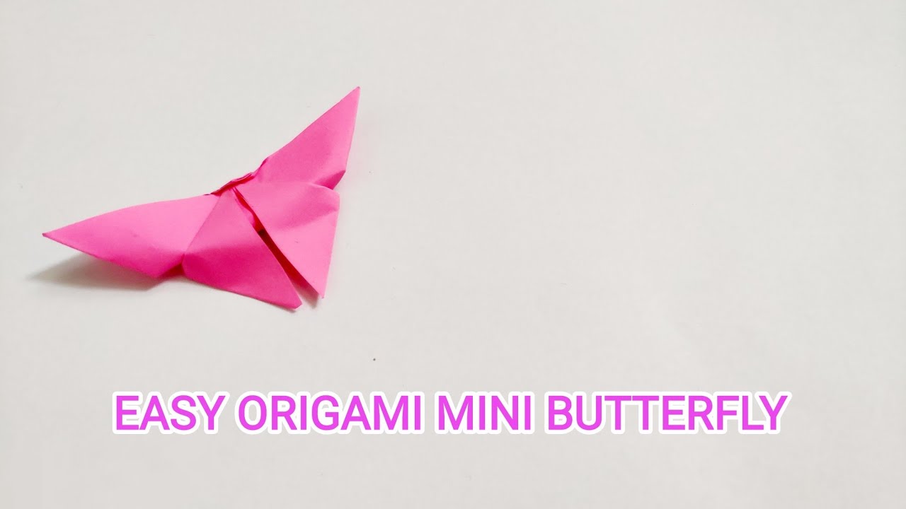 Easy Origami Mini Butterfly - YouTube