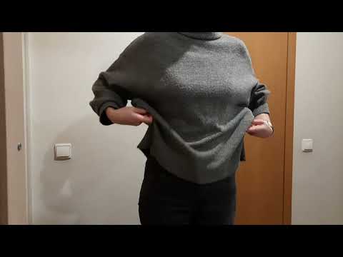 Как носить объёмный свитер