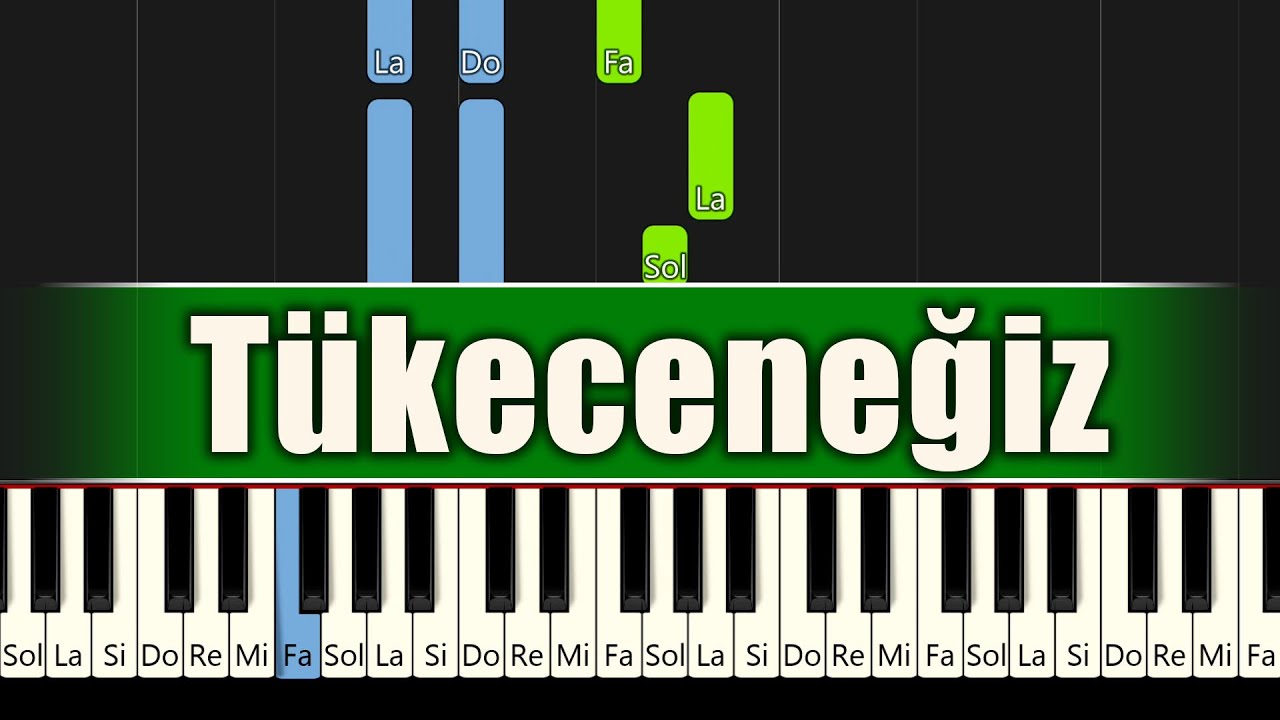 Sezen Aksu - Tükeneceğiz - Piyano - Akor Eşlikli