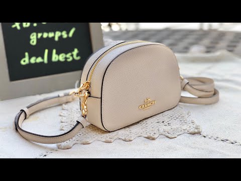 COACH ☜UNBOXING☞ Mini Serena Crossbody / 97561 / White / Chalk 