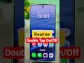 realme double tap screen on off | how to enable double tap screen lock unlock realme #techshorts