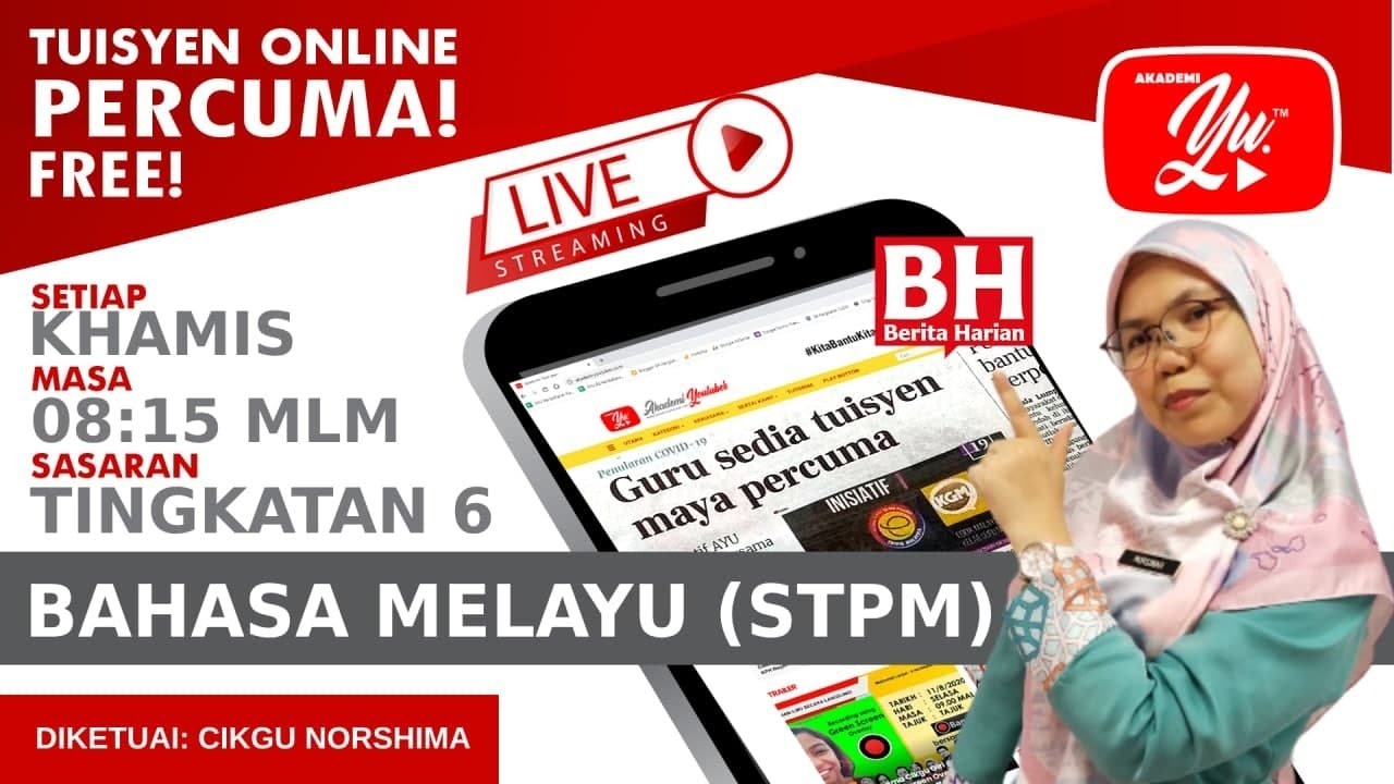 🔴[LIVE] BAHASA MELAYU  STPM S2, SINTAKSIS (SIRI 17) OLEH CIKGU NORSHIMA #30 #TUISYENPERCUMA