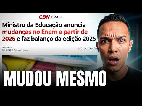 Mudanças na prova do ENEM 2026 | CONFIRMADO