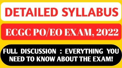 ECGC PO/EO Previous Year Question Paper | PYQ, 2021 | #ecgcpopreviousyearquestionpaper #ecgcpo2022