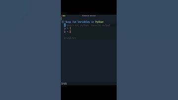 Swap Variables in Python #shorts #python #coding #programming #leetcode #interview