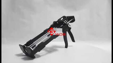 Dual cartridge heavy duty epoxy anchor caulking gun