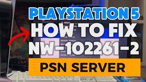 How To Fix PS5 NW-102261-2  Unable To Connect To The Server