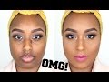 HOW TO COVER HYPERPIGMENTATION AND PIGMENTED LIPS | Color Correcting for DARK SKIN