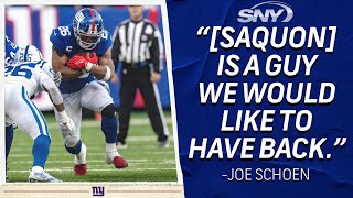 Joe Schoen details if he plans to bring back Saquon Barkley | New York Giants | SNY