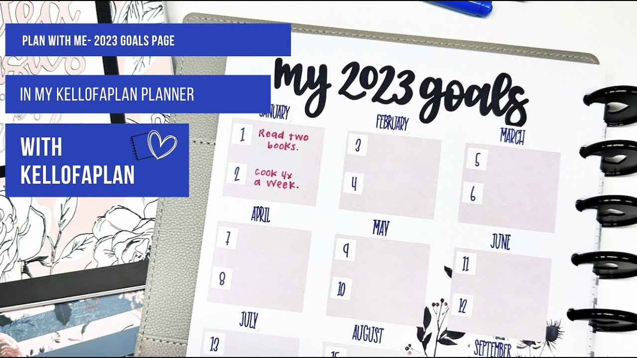 Plan with Me- 2023 Goals Page Set Up