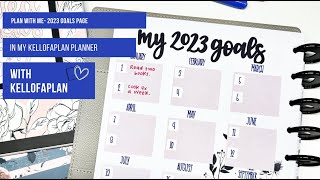 Plan with Me- 2023 Goals Page Set Up