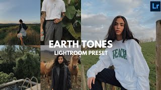 Earth Tones Preset  Lightroom Preset  Free Dng