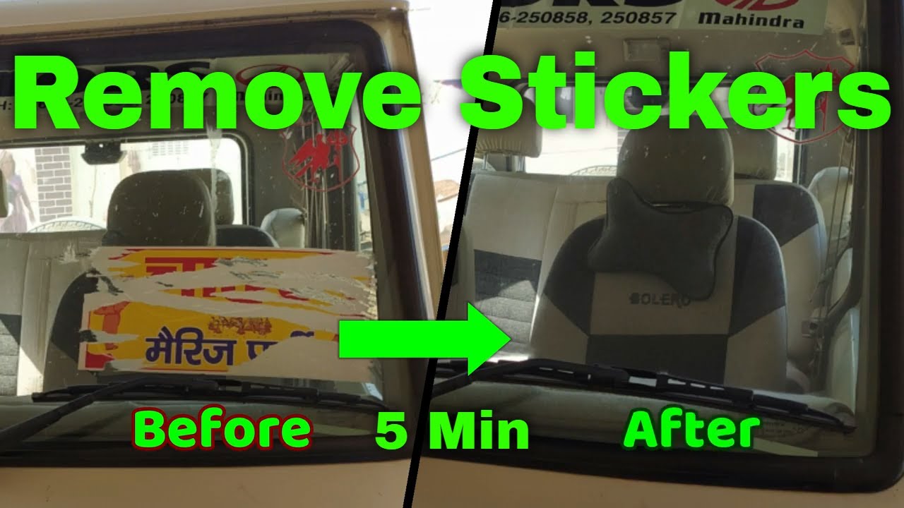 How to remove stickers from your car