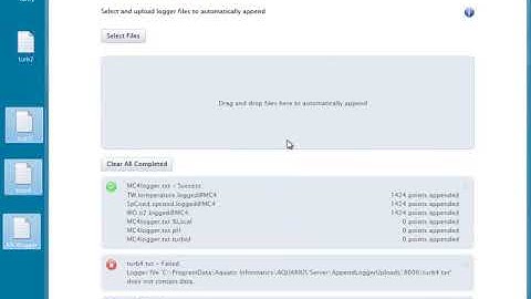 AQUARIUS Time-Series 3x - Append Tool - 6 - Appending Time-Series Data via Drag and Drop