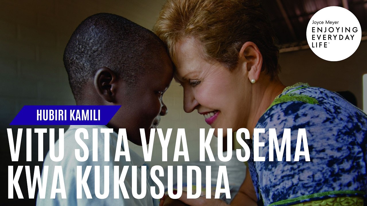 Vitu Sita vya Kusema kwa Kukusudia - HUBIRI KAMILI🔉Joyce Meyer