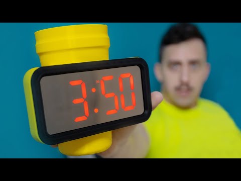 I made an alarm clock that's also a drinking glass | #shorts