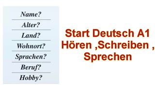 Learn German with Dialogues A1 - Start Deutsch A1 Hören , schreiben ,sprechen