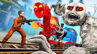 CAZADORES SCP - ¡LOS AMIGOS MALVADOS de *THOMAS.EXE* TRENES MALDITOS DONALD.EXE y JAMES.EXE en GMOD