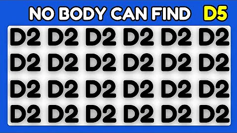 Only 1% Can Find D5 | Spot The Hidden Letter Puzzle Challenge | Quizzy Salt