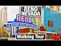 4K City Walks - Reno Nevada - Casinos and Murals - During Lockdown - Virtual Treadmill Scenery Walk