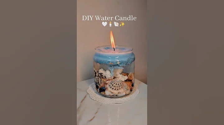 DIY Water Candle 🕯️🐚✨ #craft #creative #candle #candlemaking #shortvideo #shorts #satisfying #ocean thumbnail