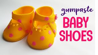 How to make baby shoes with fondant