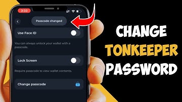 How to Change Tonkeeper Password
