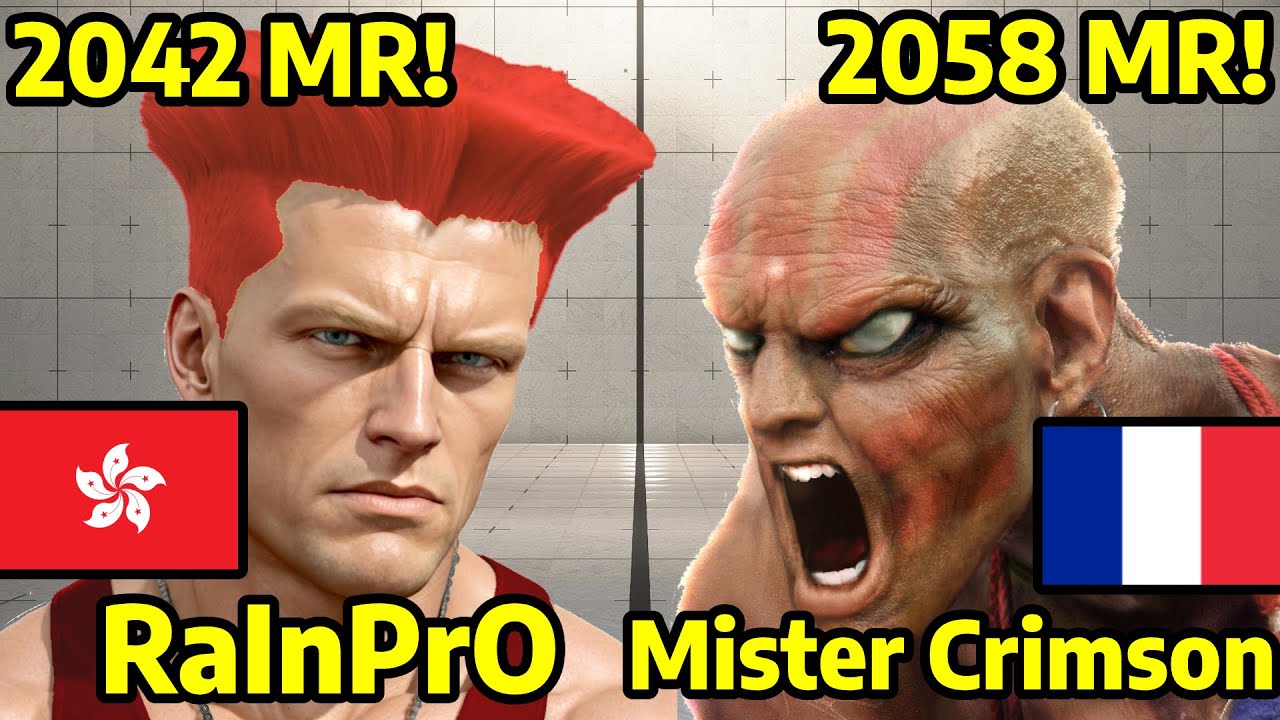🌩STREET FIGHTER 6 ➥ RaInPrO (GUILE ガイル) VS. Mister Crimson (DHALSIM ダルシム) 4K Master Ranks🌧