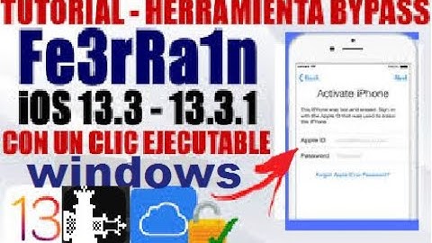 Bypass iCloud  iOS 13.3 - 13.3.1 with F3arRa1n tool fix home button
