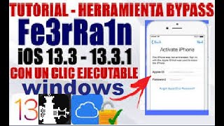 Bypass iCloud  iOS 13.3 - 13.3.1 with F3arRa1n tool fix home button