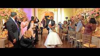 Bride and Groom Entrance to Wedding Reception to International Players Anthem 🕺🏾💃🏾🔥🔥🔥