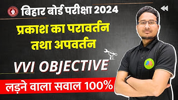 प्रकाश का परावर्तन तथा अपवर्तन Objective class 10 2024 | prakash ka pravartan objective question