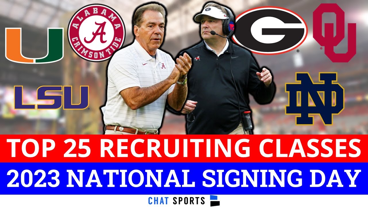 College Football Recruiting Top 25 Class Rankings Ahead Of 2023