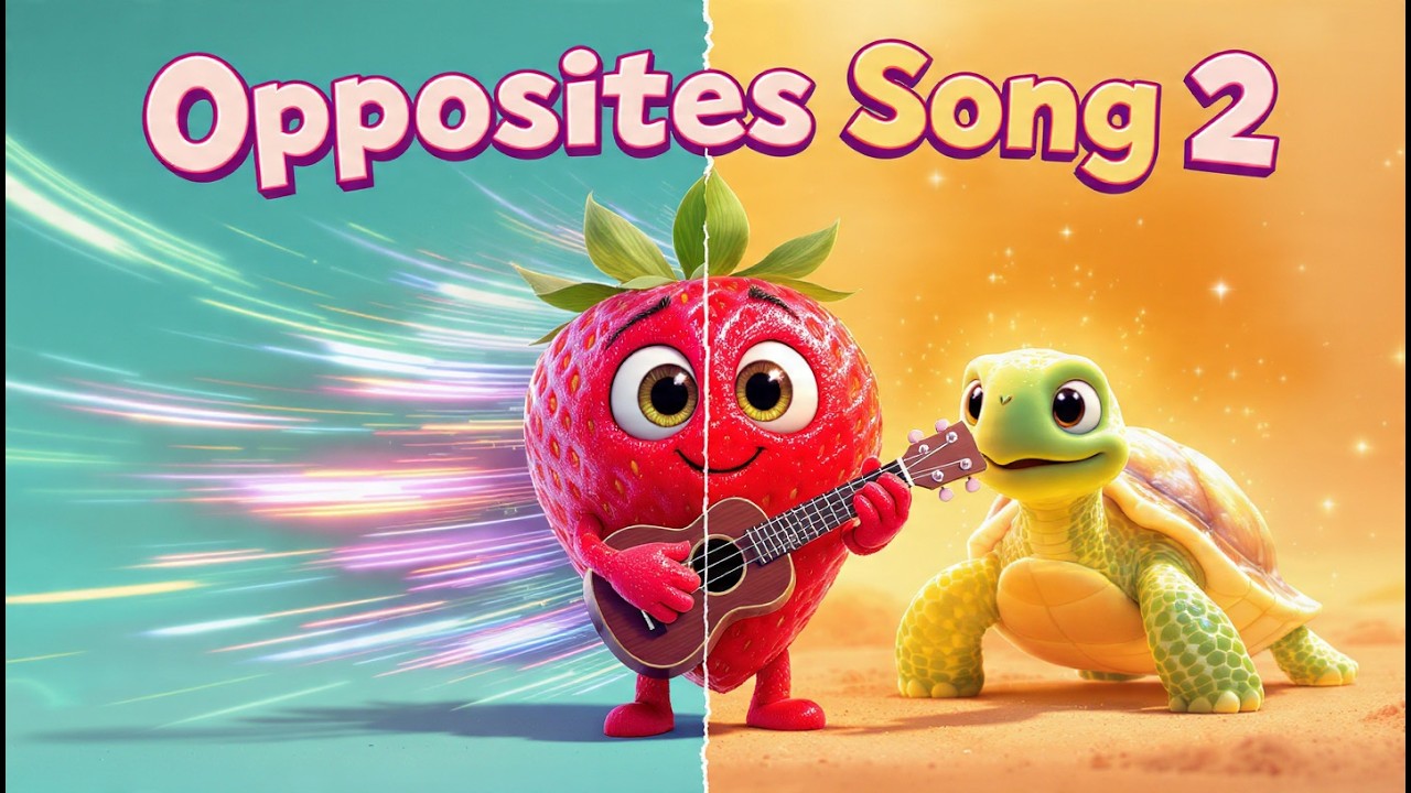 Berry Jam — Opposites Song 2🍓 ️ Big & Small, Fast & Slow | Berry Jam ...