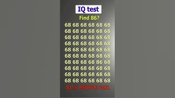 Find 86 #iqtest #find #quiz #puzzle #question #numbergame