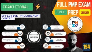 📊194- Case Study on Effective Procurement Control | PMP Exam Prep | Procurement Management | 2025
