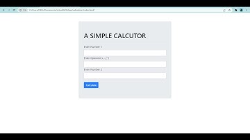 A simple calculator with JavaScript and Bootstrap