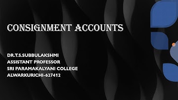 CONSIGNMENT INTRODUCTION AND IMPORTANT TERMS IN TAMIL #accounting