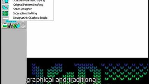 Designaknit 7 - Introduction to the stitch editor menu