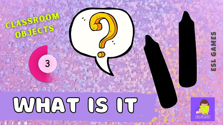 What's this? – School supplies | English Vocabulary Guess the silhouette Game for kids (ESL)