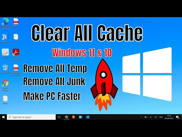 How to Clear ALL CACHE u0026 JUNK From Windows 11 u0026 Windows 10 (Easy Way) class=