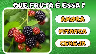 Você sabe que FRUTA é essa ? QUIZ FRUTAS. 🍇 🍌🥑.      #fruit #quiz