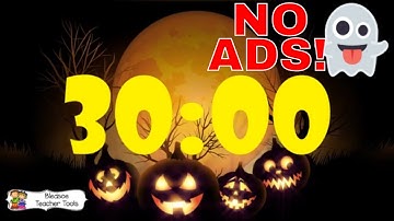 30 Minute Timer | Spooky Halloween Timer for Classrooms & Parties