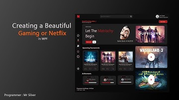 WPF C Professional Modern UI Tutorial ( NETFLIX OR GAMING )