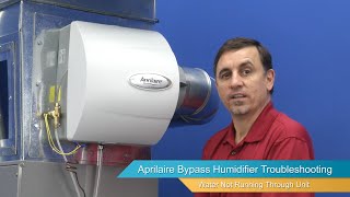 AprilAire Bypass Style Humidifier Troubleshooting  Water Not Running