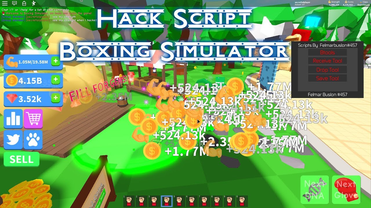 Funtrixroblox Hack Script Boxing Simulator Best Of All Cheat Youtube - roblox boxing simulator 2 script pastebin