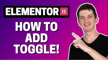 How To Add Toggle In Elementor