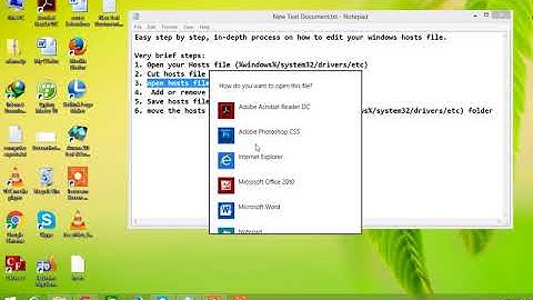 how to edit windows hosts file C:\Windows\System32\drivers\etc