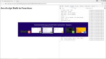 JQuery - JAvaScript Buil in Methods