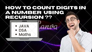 How to count digits in a number using recursion 